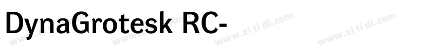 DynaGrotesk RC字体转换